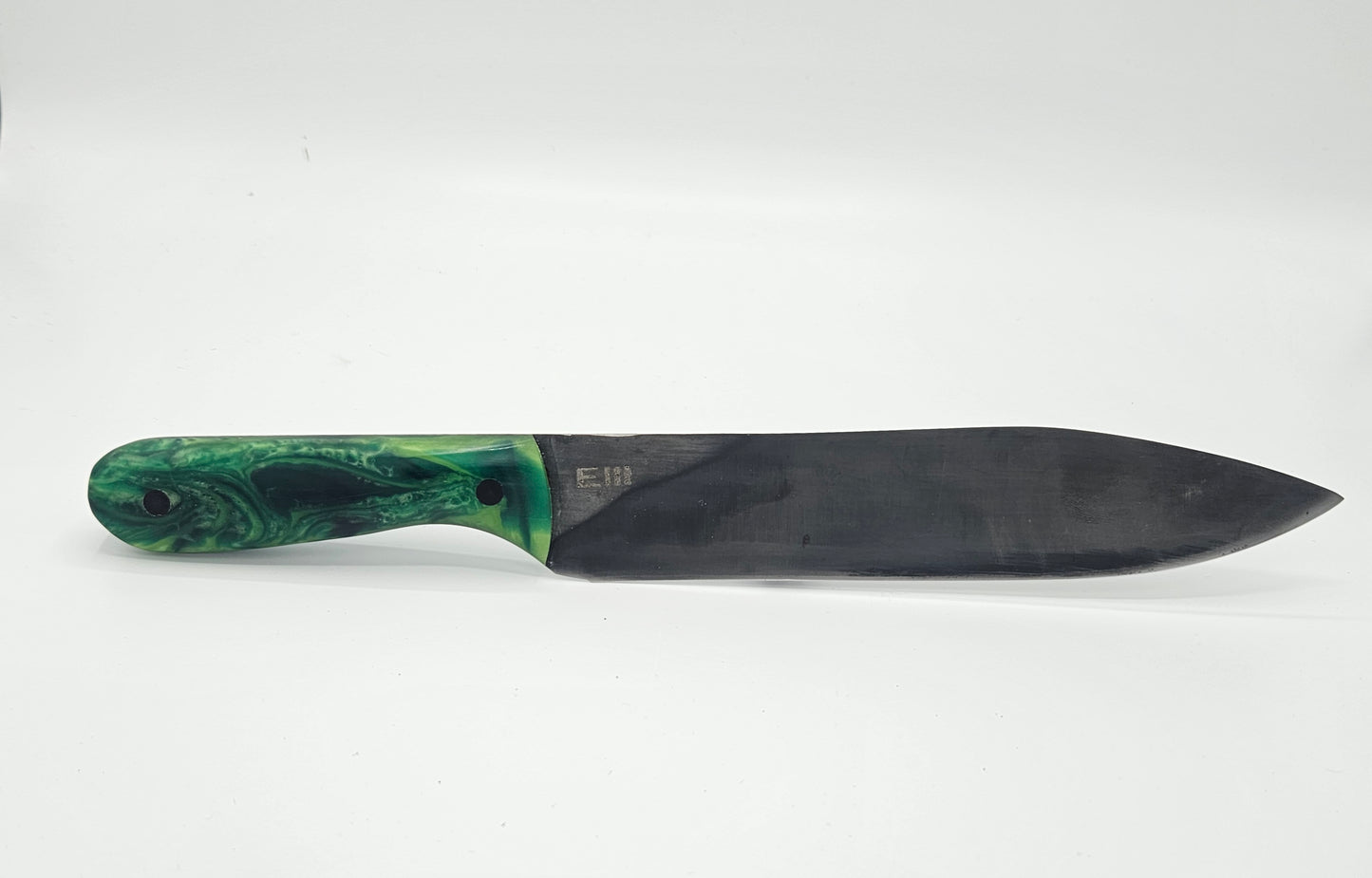 Chef's Knife - Green Swirls